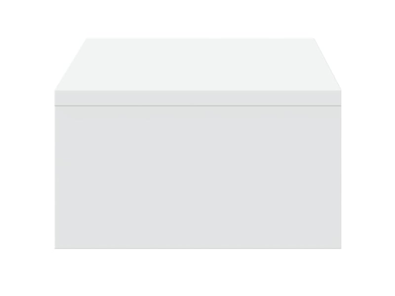  Support de moniteur table meuble bureau avec tiroirs bois d'ingénierie blanc 02_0044935  - Conforama D