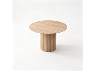 Table à manger forme ronde table repas design minimaliste fonctionnalité pratique