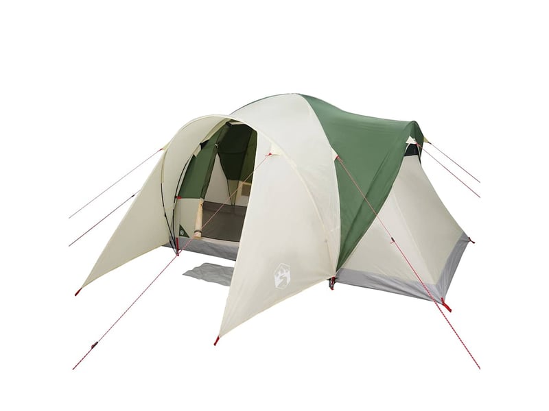  Tente de camping, tente familiale à dôme 6 personnes vert imperméable shl77402  - Conforama D