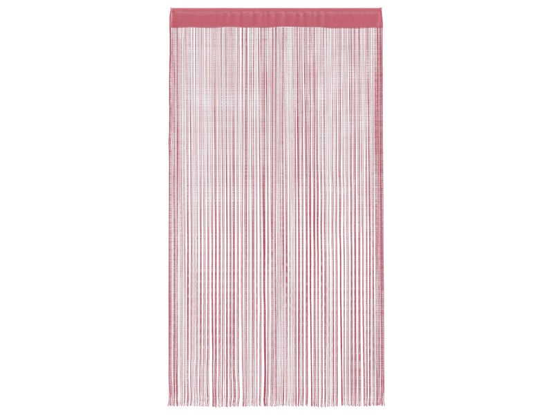  Lot de 2 rideaux en fils, rideau de porte 140 x 250 cm rose cf43850  - Conforama D