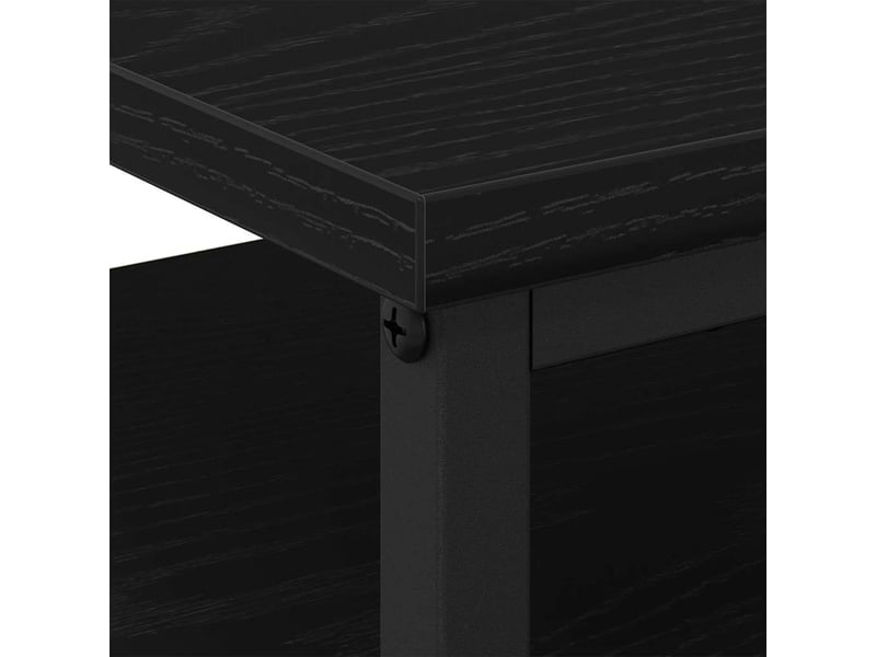 Table de chevet - cabinet de chevet - table de nuit 2 pc chêne noir 34 x 35,5 x 50 cm  - Conforama E