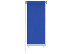 Store enrouleur, store roulant d'extérieur 65 (l) x 140 (h) cm hdpe bleu cf47408