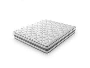 Matelas 140x200 cm <strong>DESVIAE</strong>  <strong></strong> Ressorts ensachés + mousse soutien Très ferme épaisseur 25 cm