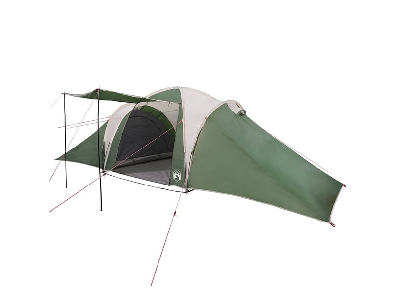  Tente de camping, tente familiale à dôme 6 personnes vert imperméable shl75341  - Conforama D