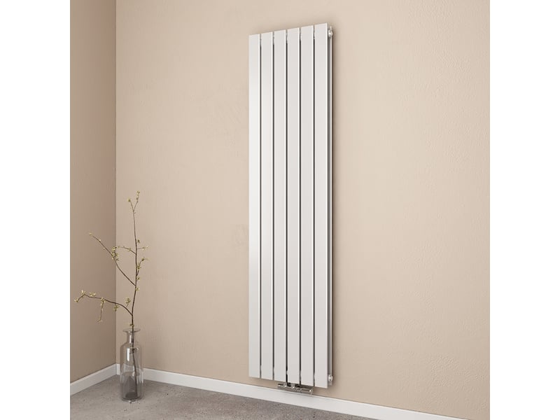 Emke radiateur eau chaude en acier tube plat radiateur mural blanc 180 x 46 cm 1624w double couche - Conforama B