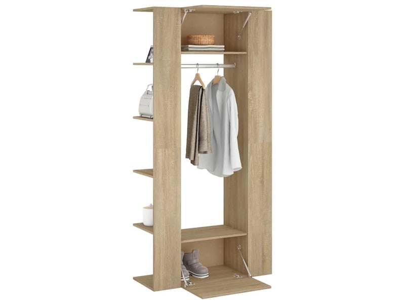  Armoires de couloir 2 pcs chêne sonoma bois d'ingénierie  - Conforama D