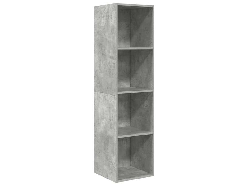  Meuble tv - banc tv - meuble de rangement mural gris béton 37x37x142,5 cm bois d’ingénierie  - Conforama A