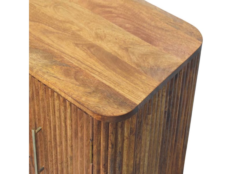  Artisan furniture petit buffet cannelé solis en bois massif  - Conforama D