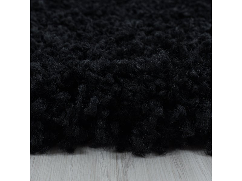 Doux - tapis à poils longs doux - noir 120 x 170 cm SYDNEY1201703000BLACK - Conforama C