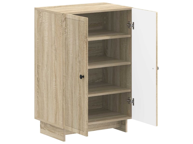  Meuble à chaussures, armoire à chaussures ede 59,5x39,5x90 cm bois d'ingénierie shl2363  - Conforama C