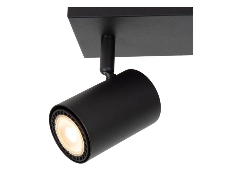 Plafonnier led 3xgu10 40 w dimmable métal noir - lucide - amigo  - Conforama B