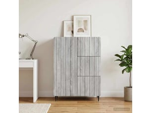Buffet - bahut - meuble de rangement sonoma gris 66 x 34,5 x 91,5 cm bois d'ingénierie
