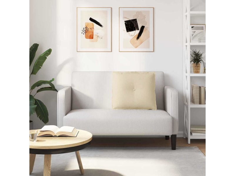 Coussin de dos, coussin de dossier crème 60 x 19 x 50 cm tissu cf54634 - Conforama D