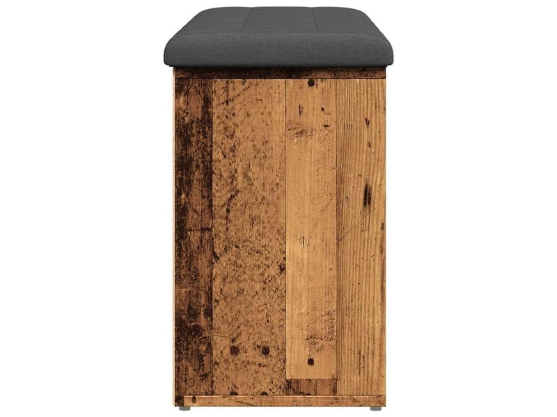  Banc à chaussures, banc de rangement vieux bois 102x32x50 cm bois d'ingénierie shl50264  - Conforama E