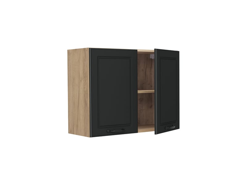 Vicco armoire en verre, anthracite campagnechêne doré, 80cm - Conforama C