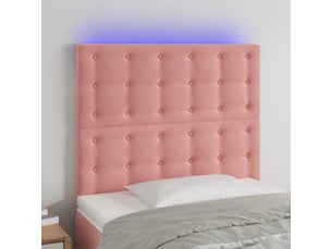 Tete de lit A poser largeur 80 cm rose