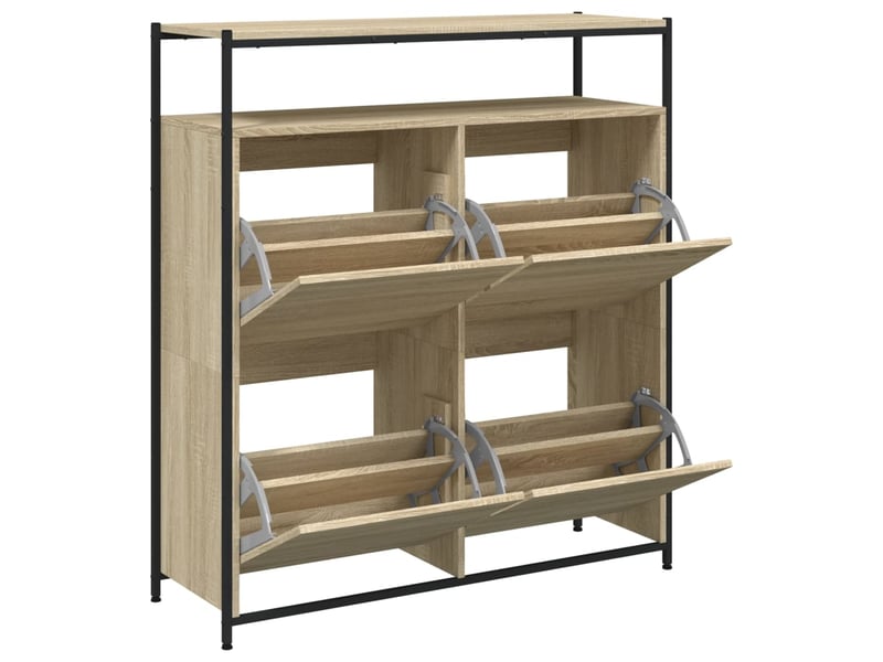  Meuble à chaussures, armoire à chaussures chêne sonoma shl1488  - Conforama D