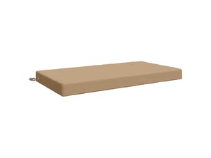 Coussin d'assise, coussin pour chaisecanapé soest 100 % polyester sable 120 x 80 x 10 cm cf51487