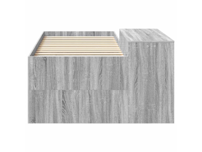  Lit haut pour enfants - lit jeune avec bureau sonoma gris 90 x 200 cm  - Conforama D