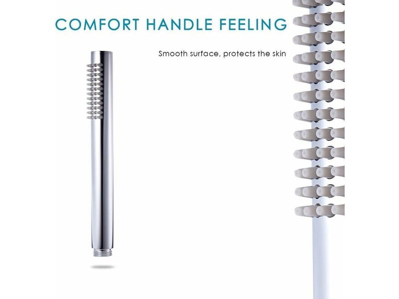  Pommeau de douche 1 jet douche douchette à économie d'eau haute pression douchette à main laiton chromé  - Conforama C
