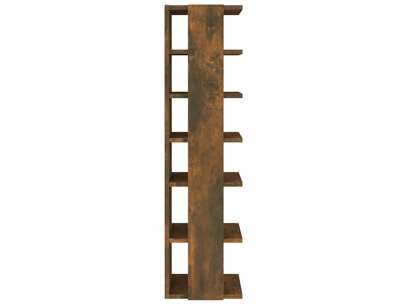  Meuble à chaussures, étagère à chaussures chêne fumé 27,5x27x102cm bois d'ingénierie  - Conforama D