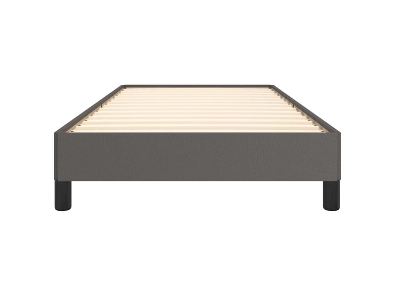  Lit simple- lit adulte -  cadre de lit sans matelas gris 100x200 cm similicuir  - Conforama D
