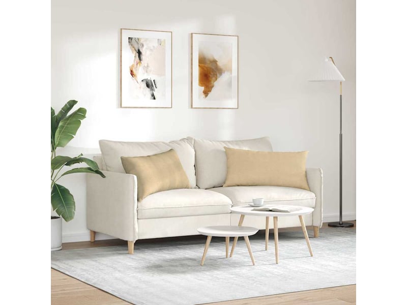  Lot de 2 coussins de canapé, coussins décoratifs vert gris 80 x 40 cm cf59207  - Conforama D