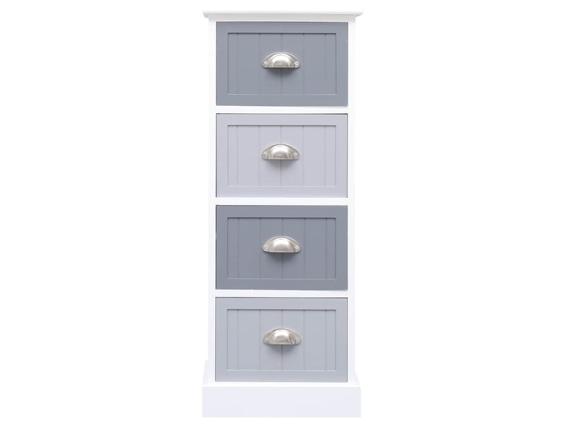 Armoire à tiroirs, commode latérale 35x30x90 cm bois de paulownia  - Conforama A