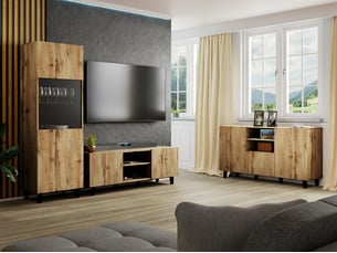 Meuble tv coloris noir 83 cm <strong></strong>  <strong></strong>