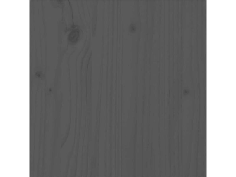 Lit double- lit adulte - cadre de lit sans matelas bois massif gris 200x200 cm - Conforama D