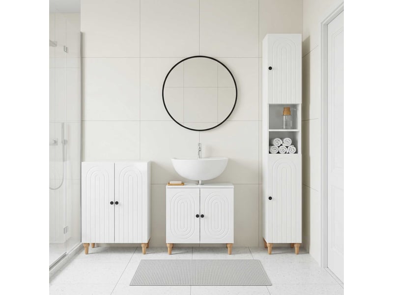  Ensemble de meuble de salle de bain 3 pièces alkmaar cf63275  - Conforama B