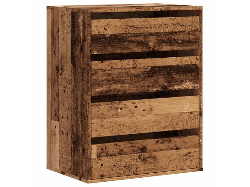  Commode chambre adulte, commode d'angle vieux bois 60x41x76 cm bois d'ingénierie  - Conforama A