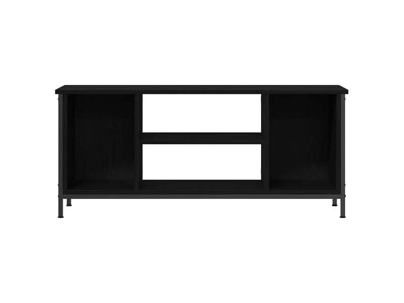  Meuble tv - banc tv - meuble de rangement 102 x 35 x 45 cm chêne noir bois d'ingénierie  - Conforama E
