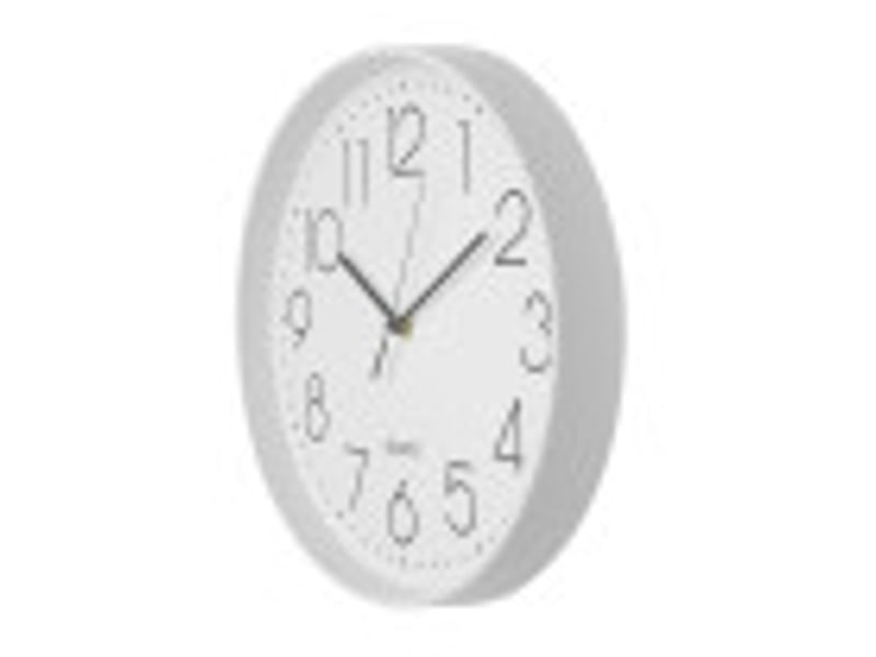  Horloge murale fabrilamp tiempo ø 30 cm blanc mouvement continu 191110001 - Conforama D