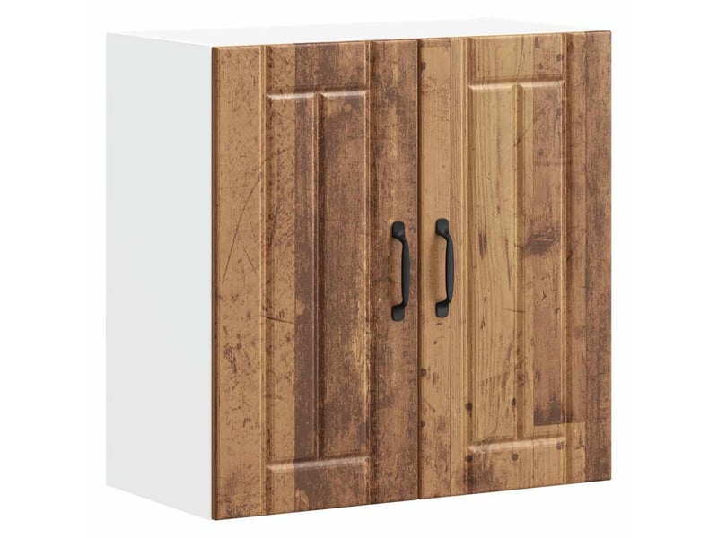  Meuble de rangement, armoire murale de cuisine lucca vieux bois bois ingénierie shl4095  - Conforama A
