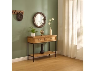 Miroir rond(e) à fixer coloris marron <strong>ATMOSPHERA CRÉATEUR D'INTÉRIEUR</strong>  <strong>BARREL</strong> - 9 cm x 61 cm