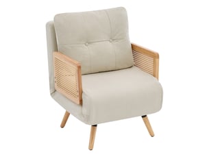 Fauteuil convertible  <strong>DZMDIP</strong> Tissu beige