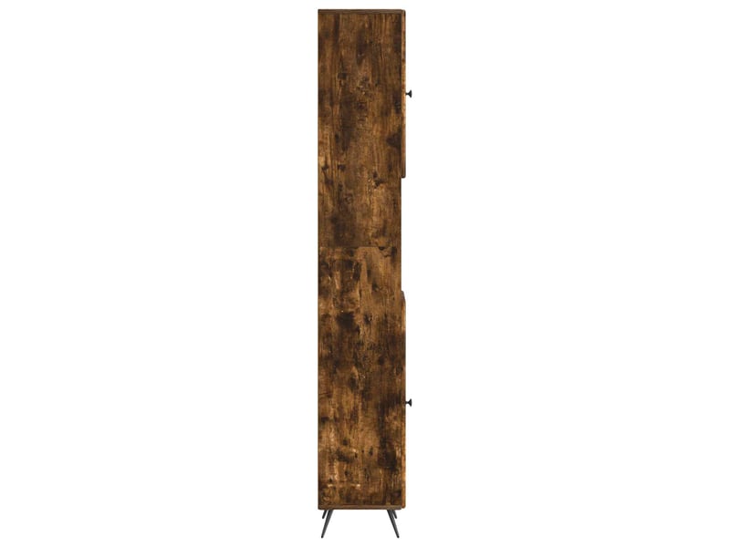  Colonne de salle de bain avec étagère ouverte breda chêne fumé  - Conforama E