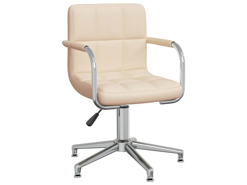 Chaise de bureau, chaise pivotante crème tissu cf27351 - Conforama A