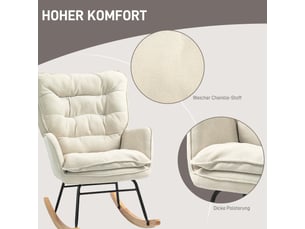 Fauteuil fixe  <strong></strong> Coton / Polyester beige