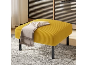 Pouf / repose pied <strong></strong> <strong>Morn Vibe</strong> orange