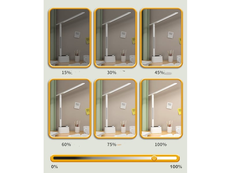  Lampe de bureau avec port de chargement usb pour la maison, le bureau  - Conforama D