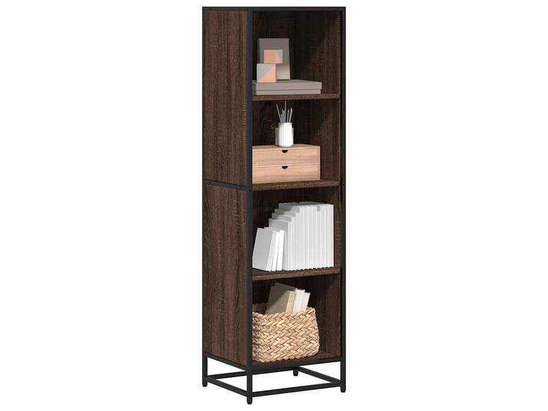  Bibliothèque, étagère de rangement chêne marron 40x35x139 cm bois d'ingénierie  - Conforama B