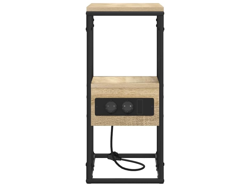  Table de chevet - cabinet de chevet - table de nuit chêne sonoma 41,5 x 26 x 60,5 cm  - Conforama E