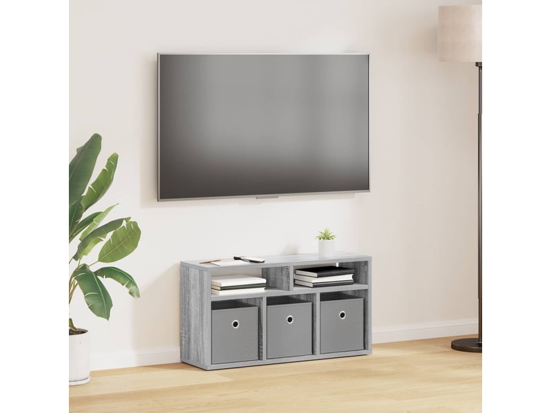  Armoire de rangement bureau avec tiroir gris sonoma 72x22,5x38 cm  - Conforama B