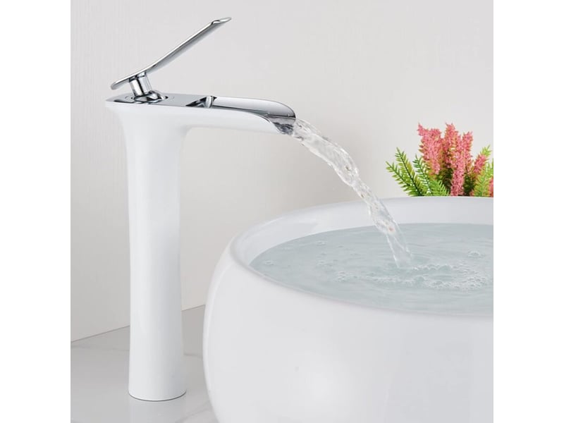  Robinet de lave-mains,robinet de lavabo, mitigeur eau chaude et eau froide, style européen, peinture antique, doré 30 cm  - Conforama E