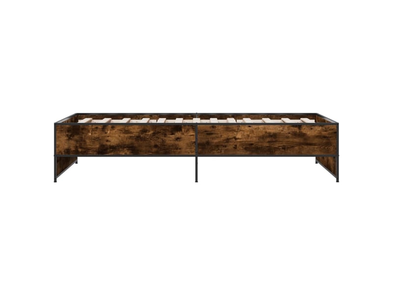  Lit simple- lit adulte -  cadre de lit sans matelas chêne fumé 100x200 cm  - Conforama D