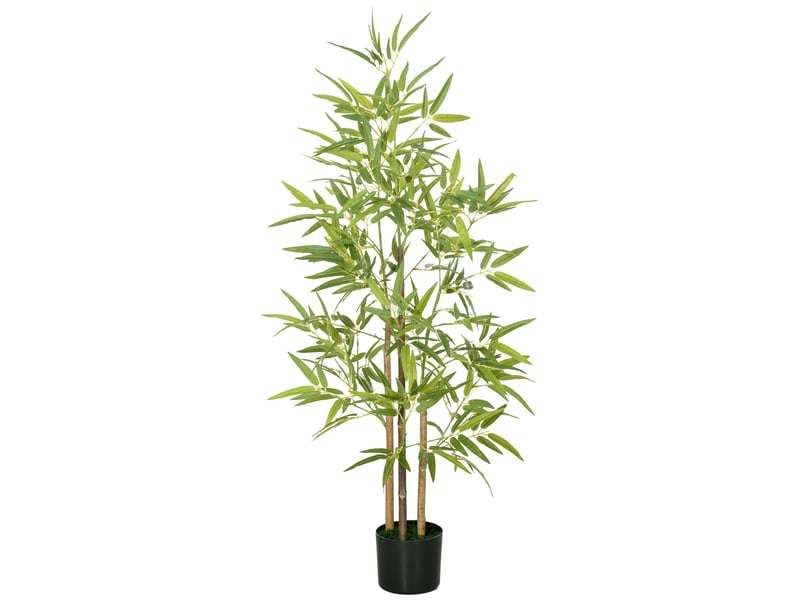  Plante de bambou artificielle d'intérieur de 120 cm de haut avec pot inclus  - Conforama B