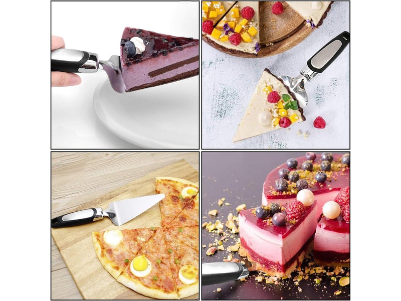  1 pcs pelle a tarte spatules coudées à pâtisserie acier inoxydable gâteau pelle gâteaux couper bord dentelé No commercial references - Conforama C