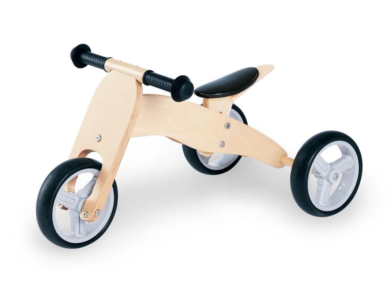  Tricycle en bois charlie en bois de bouleau naturel 239428 - Conforama A
